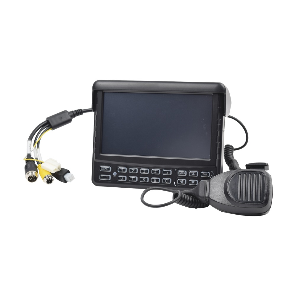Epcom Monitor CCTV LCD 7" XMRCP4 con Teclado, Negro, para MDVR Móvil XMR