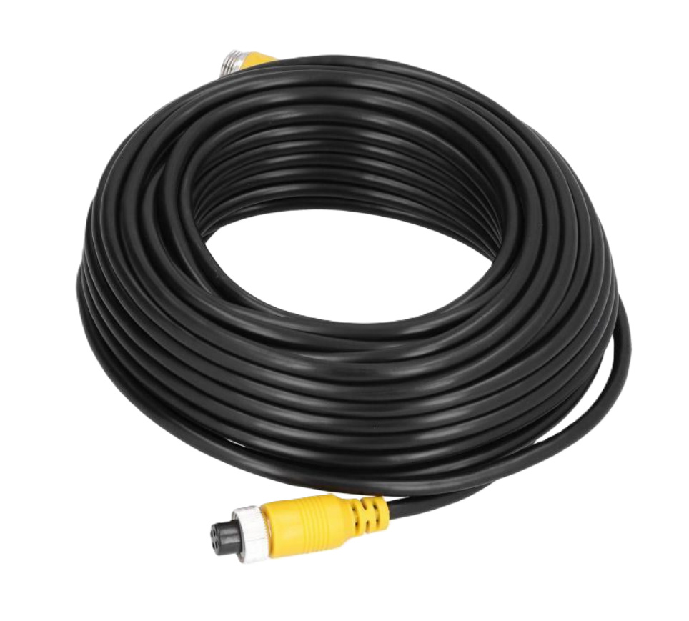 Epcom Cable Extensor de Vídeo, Conector Tipo Aviación, 15 Metros, Negro