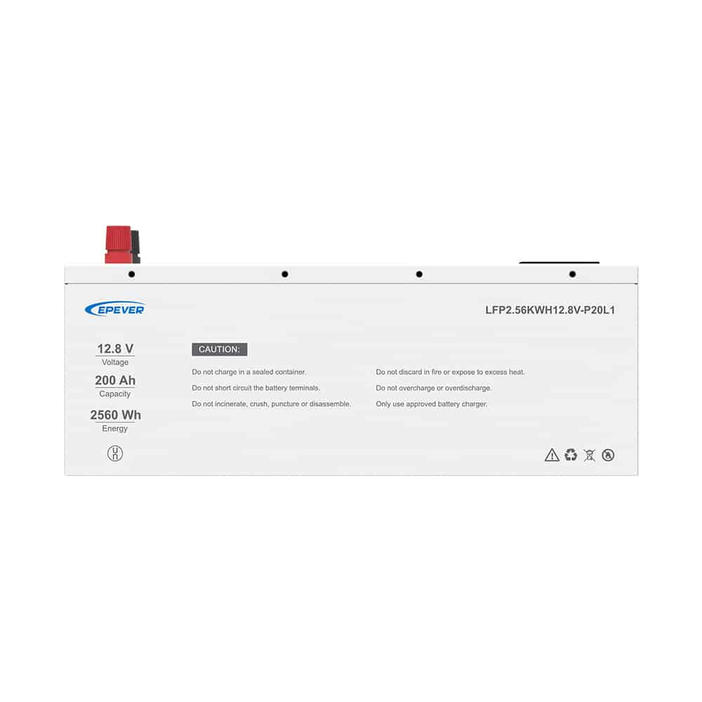 EPEVER Batería Sellada LiFeO4, Litio, 12.8V, 200Ah 