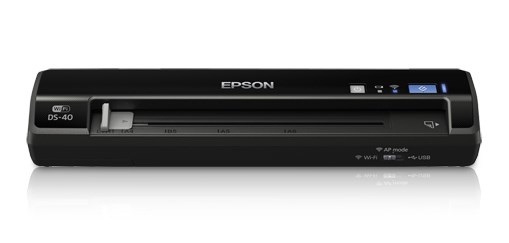 Scanner Epson WorkForce DS-40, 600 x 600 DPI, Escáner Color, USB+WiFi, Negro