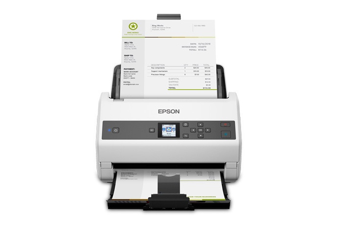 Scanner Epson WorkForce DS-870, 600 x 600DPI, Escáner Color, Escaneado Dúplex, USB 3.0, Gris/Blanco