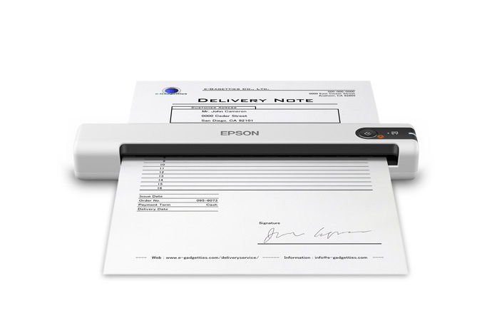 Scanner Portátil Epson DS-70, 600 x 600DPI, Escáner Color, USB 2.0, Negro/Blanco
