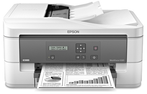 Multifuncional Epson WorkForce K301, Blanco y Negro, Inyección, Print/Scan/Copy
