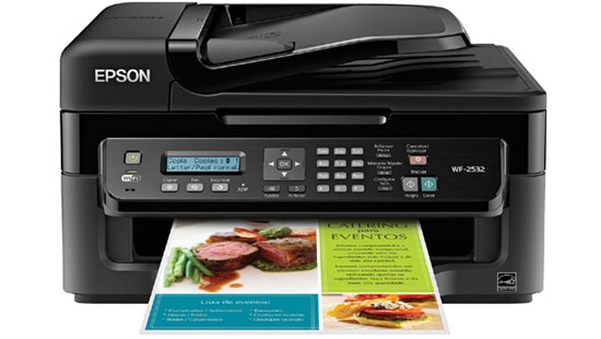 Multifuncional Epson WorkForce 2532, Color, Inyección, Inalámbrico, Print/Scan/Copy/Fax