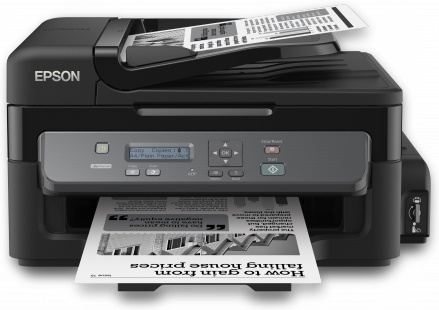 Multifuncional Epson EcoTank WorkForce M200, Blanco y Negro, Inyección, Tanque de Tinta, Print/Scan
