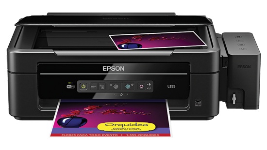 Multifuncional Epson L355 Color, Inyección, Tanque de Tinta (EcoTank), Inalámbrico, Print/Scan/Copy