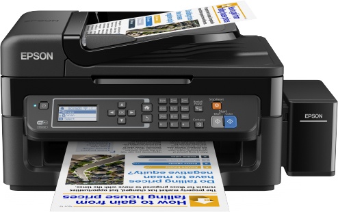Multifuncional Epson L565, Color, Inyección, Tanque de Tinta (EcoTank), Inalámbrico, Print/Scan/Copy/Fax