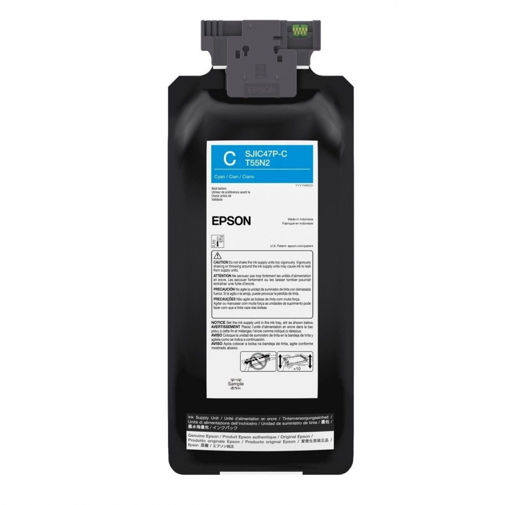 Cartucho Epson SJIC47P-C Cian, 480ml