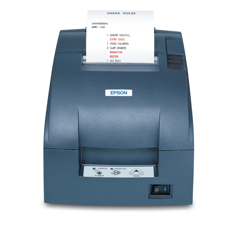 Epson TM-U220D-663, Impresora de Tickets, Matriz de Punto, 9 Puntos, Ethernet, Azul