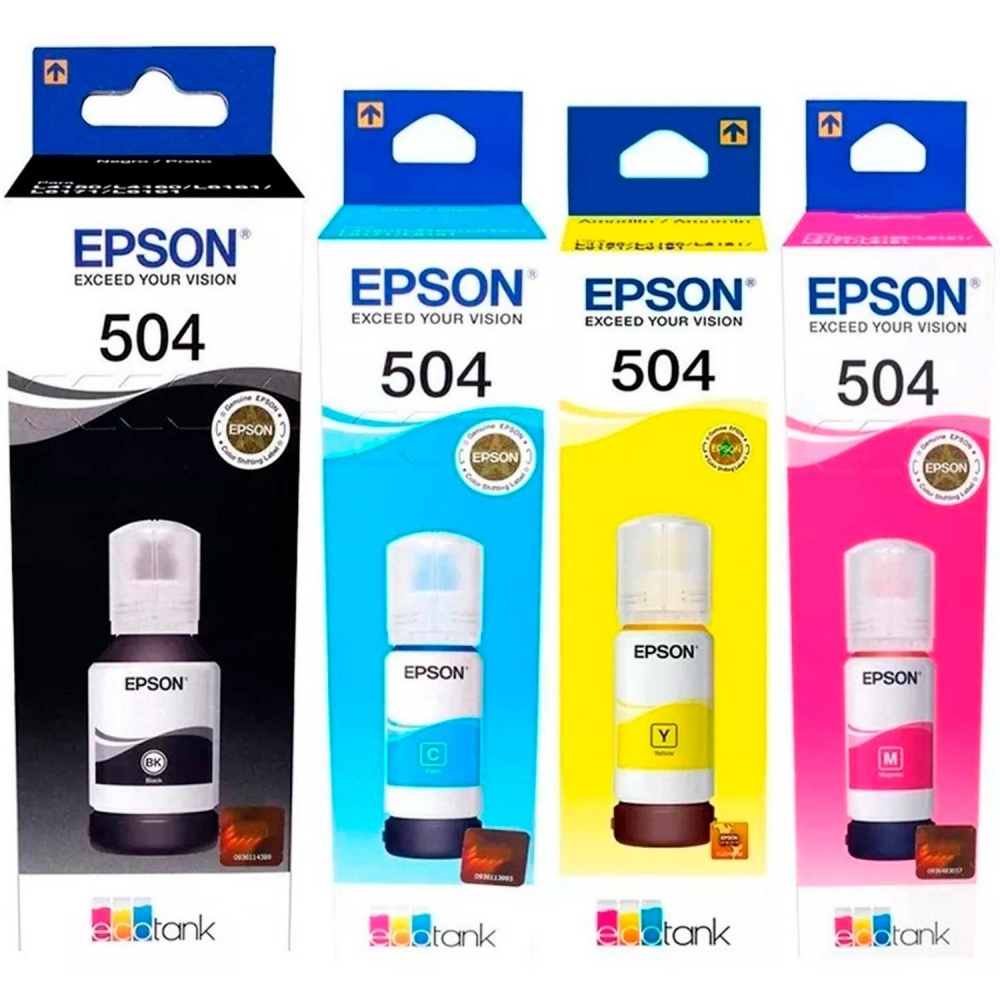 Epson Kit de Tanque de Tinta Epson T504 4 Colores KITT504/4PK