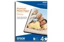 Epson Papel Fotográfico Brillante Premium 256g/m², Tamaño Postal, 100 Hojas