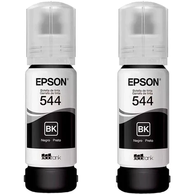 Tanque de Tinta Epson T544 Negro, 65ml, 2 Piezas