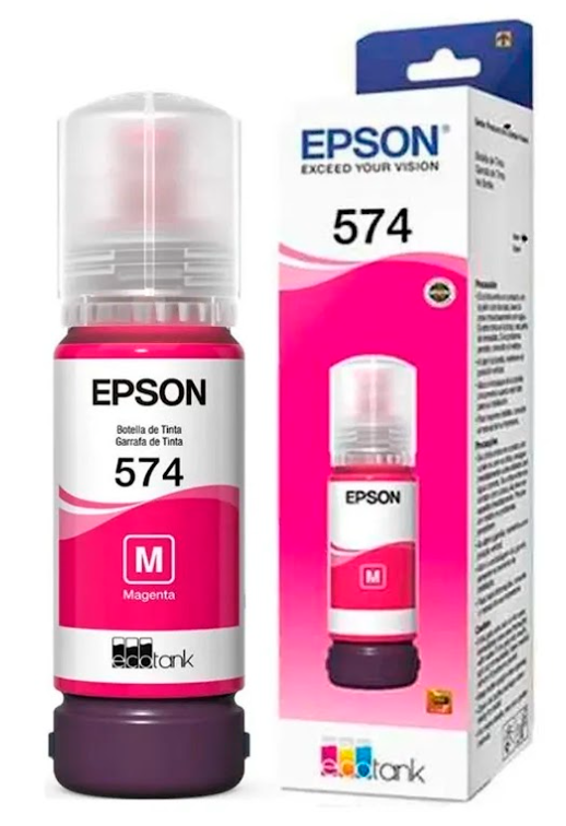 Tanque de Tinta Epson T574 Magenta, 70ml, 7.300 Páginas