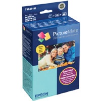 Epson Kit Cartucho y Papel PictureMate 200, 4 Colores, 100 Páginas