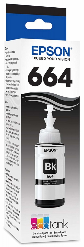 Tanque de Tinta Epson 664 Negro, 70ml, 6.500 Páginas 