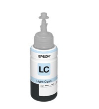 Tanque de Tinta (EcoTank) Epson 673 Cian Claro 70ml
