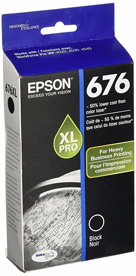 T676XL120 (T676) - Cartouche jet d'encre Epson compatible noire (2 400 pages) main image 0