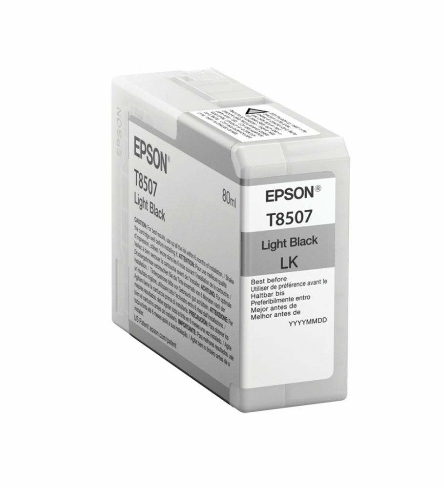 Cartucho Epson UltraChrome HD Negro Claro 80ml, 400 Páginas