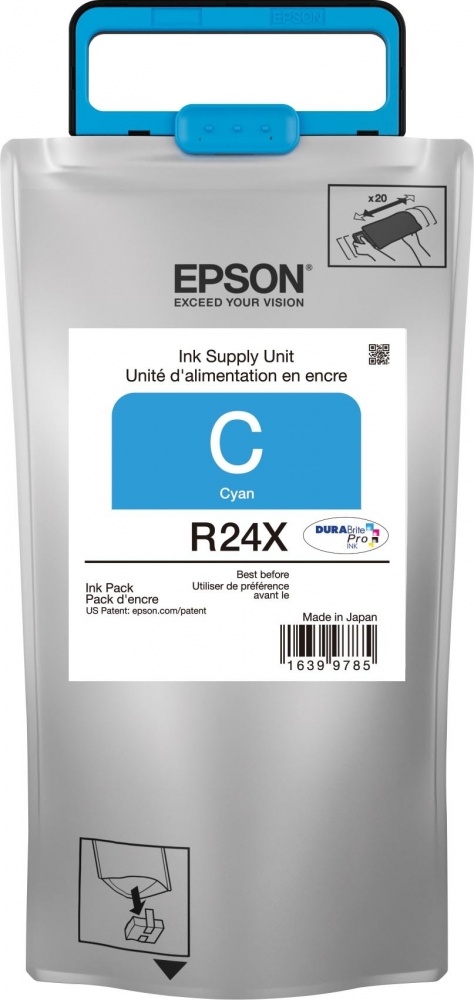 Bolsa de Tinta Epson TR24X220 Cian, 735 ml