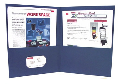 Esselte Portafolios Oxford con Doble Solapa, Tamaño Carta, Azul, 25 Piezas