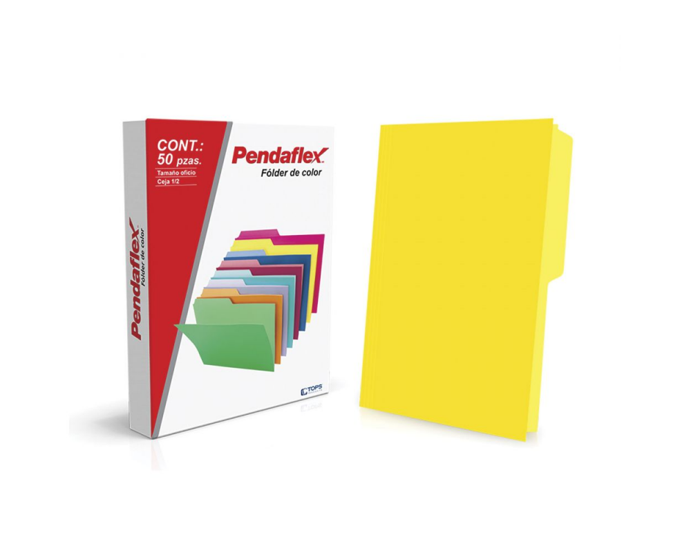 Esselte Fólder Pendaflex, Tamaño Oficio, Amarillo, 50 Piezas