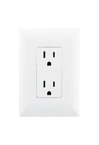 Estevez Tomacorriente E90328, 2 Enchufes, 125V, 15A, Blanco