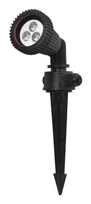 Estevez Lámpara para Piso ETX-0214-NEG, Exterior, Base MR16, para Casa/Comercial, No Incluye Foco