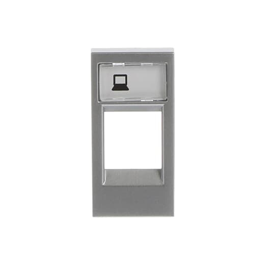 ESTEVEZ Placa de Soporte N2118.1-PL, 1 Puerto RJ-45, Gris