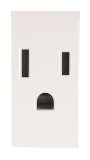 Estevez Tomacorriente N2128-BL, 1 Enchufe, 127 - 250V, 15A, Blanco