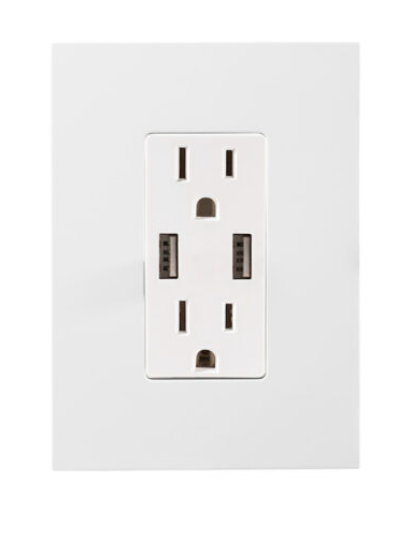 Estevez Tomacorriente N2330-BL, 2 Enchufes, 127V, 15A, Blanco