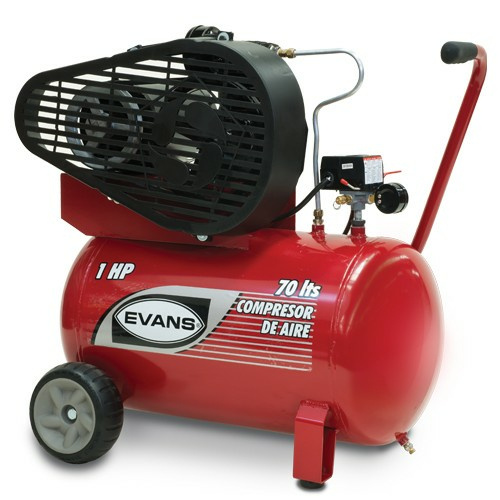 Evans Compresor de Aire Horizontal E055ME100-070, 70 Litros, 1HP, 120 - 220V