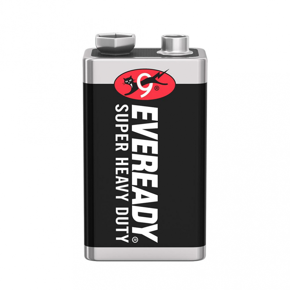 Eveready Pila Carbon Zinc, 9V, 12 Piezas