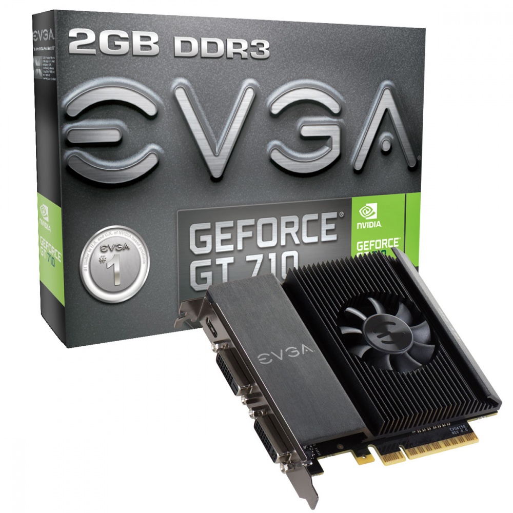 Tarjeta de Video EVGA NVIDIA GeForce GT 710, 2GB 64-bit GDDR3, PCI Express 2.0