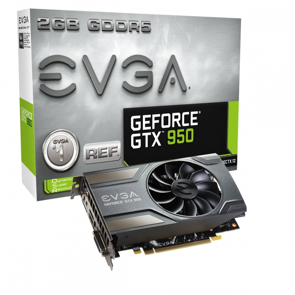 Tarjeta de Video EVGA NVIDIA GeForce GTX 950 Gaming, 2GB 128-bit GDDR5, PCI Express 3.0