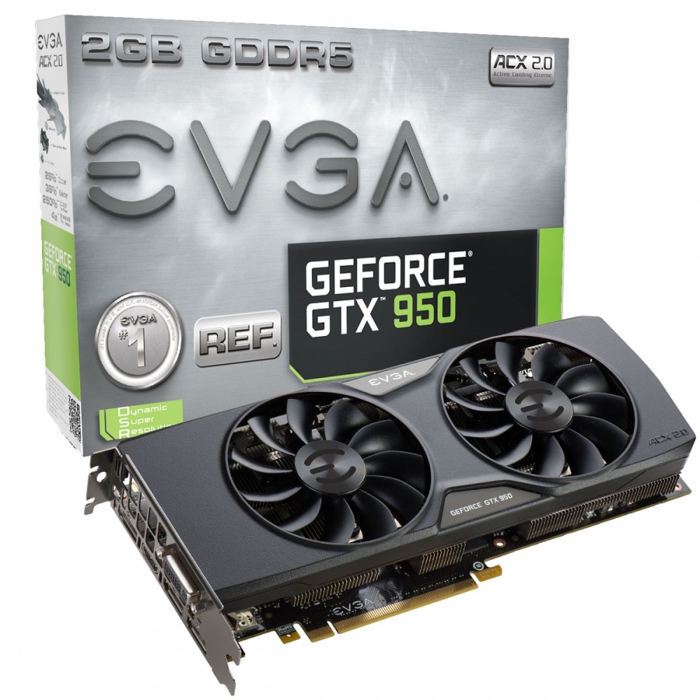 Tarjeta de Video EVGA NVIDIA GeForce GTX 950 Gaming ACX 2.0, 2GB 128-bit GDDR5, PCI Express 3.0 x16