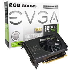 Tarjeta de Video EVGA NVIDIA GeForce GTX 750 SC, 2GB 128-bit GDDR5, PCI Express 3.0