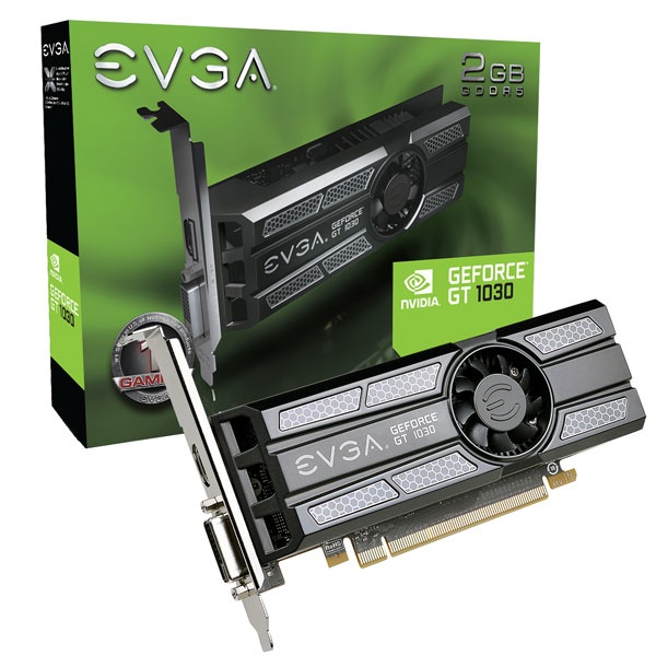 Tarjeta de Video EVGA NVIDIA GeForce GT 1030, 2GB 64-bit GDDR5, PCI Express x16 3.0