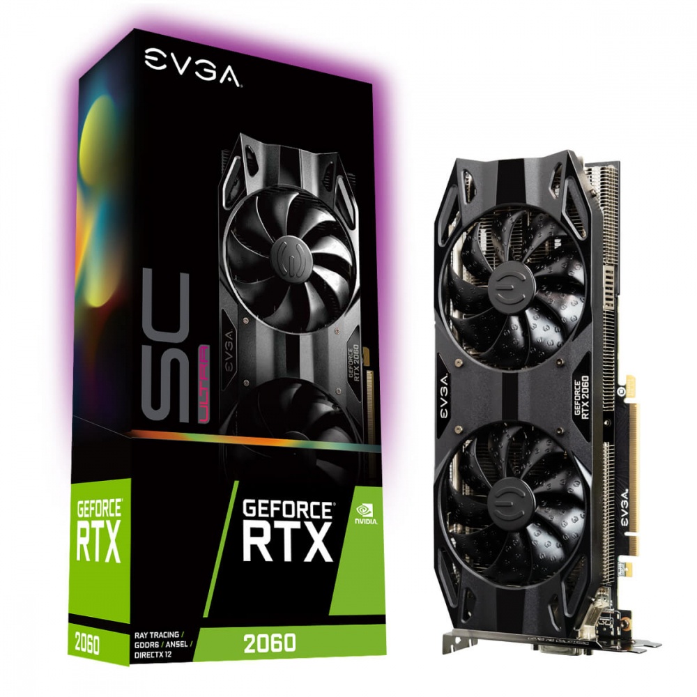 Tarjeta de Video EVGA NVIDIA GeForce RTX 2060 SC ULTRA Gaming, 6GB 192-bit GDDR6, PCI Express 3.0