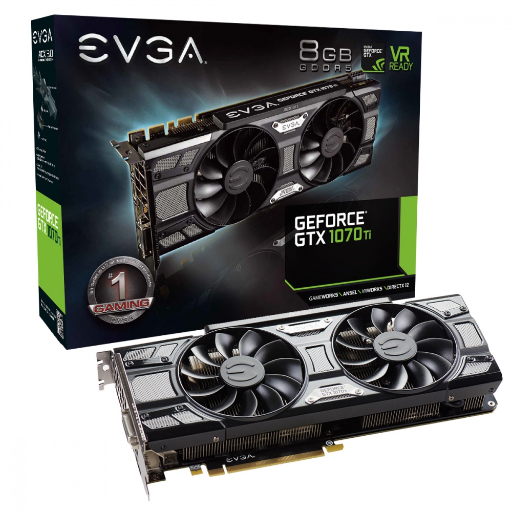 Tarjeta de Video EVGA NVIDIA GeForce GTX 1070 Ti SC GAMING Black Edition, 8GB 256-bit GDDR5, PCI Express 3.0