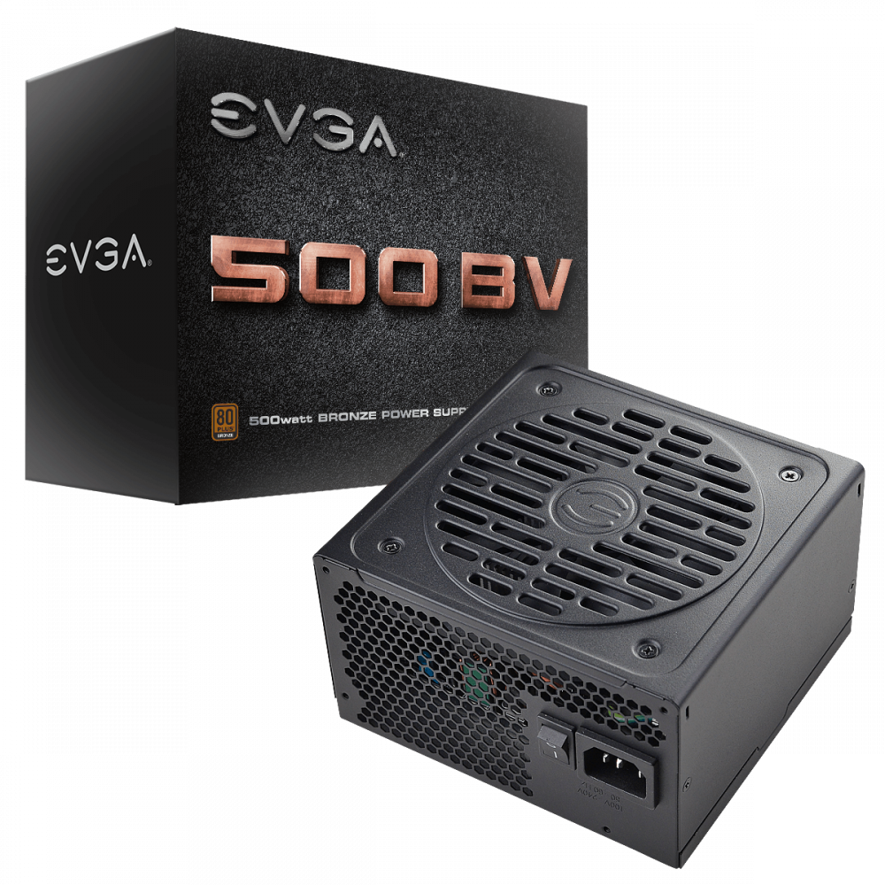 Fuente de Poder EVGA 100-BV-0500-K1 80 PLUS Bronze, 24-pin ATX, 120mm, 500W 