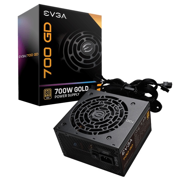 Fuente de Poder EVGA EVGA 700 GD 80 PLUS Gold, 24-pin ATX, 120mm, 700W 