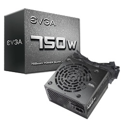 Fuente de Poder EVGA 750 N1, 20+4 pin ATX, 120mm, 750W