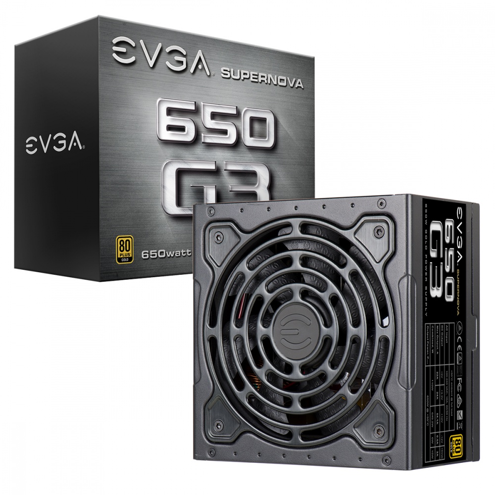 Fuente de Poder EVGA SuperNOVA 650 G3 80 PLUS Gold ATX, Modular, 24-pin ATX, 120mm, 650W