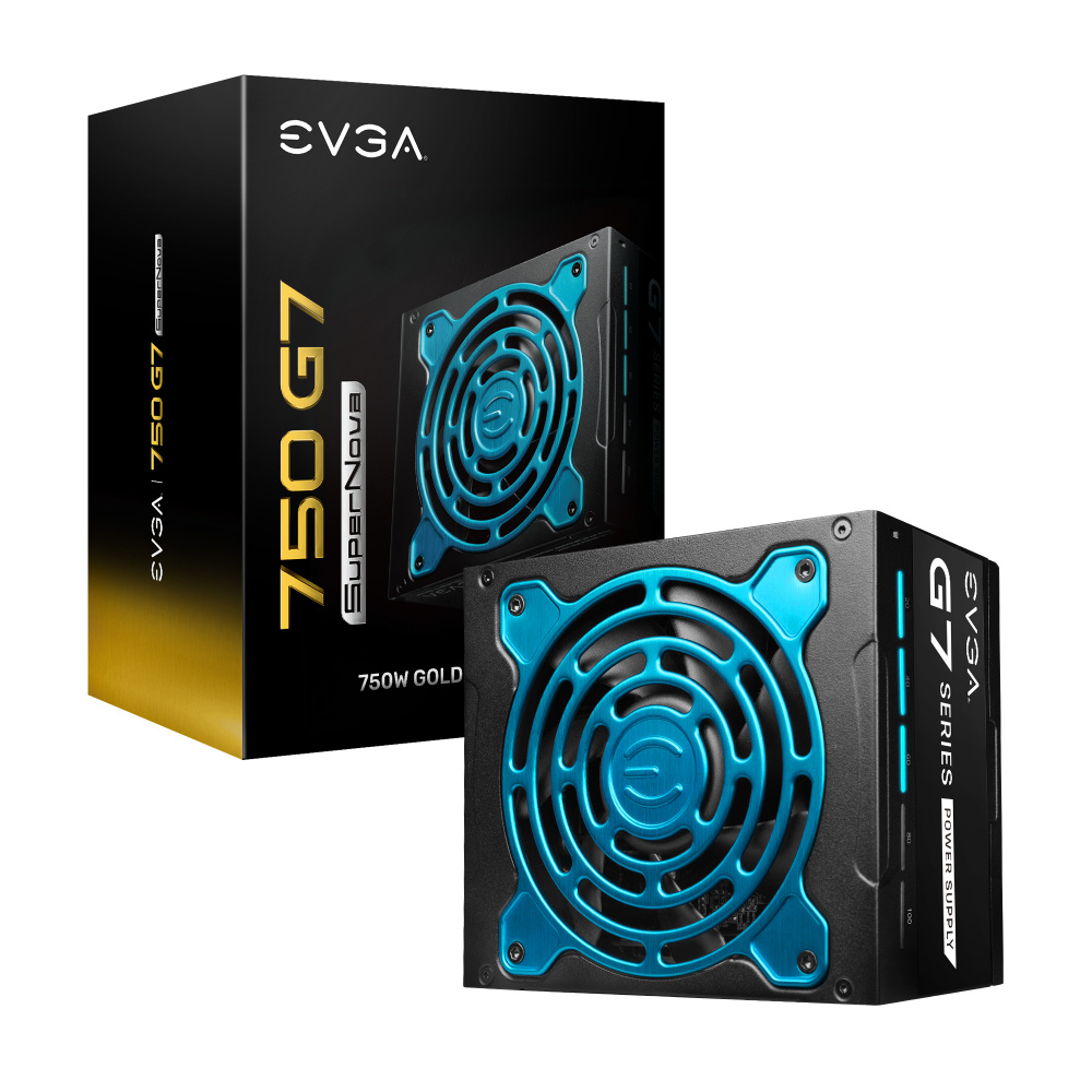 Fuente de Poder EVGA SuperNOVA 750 G7 80 PLUS Gold, Modular, 24-pin ATX, 120mm, 750W