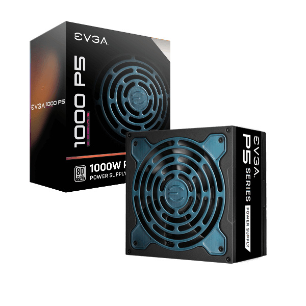 Fuente de Poder EVGA SuperNOVA 1000 P5 80 PLUS Platinum, Modular, 24-pin ATX, 135mm, 1000W 