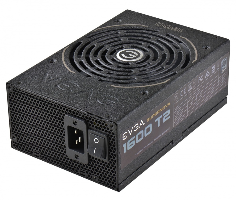 Fuente de Poder EVGA SuperNOVA 1600 T2 80 PLUS Titanium, 24-pin ATX, 140mm, 1600W