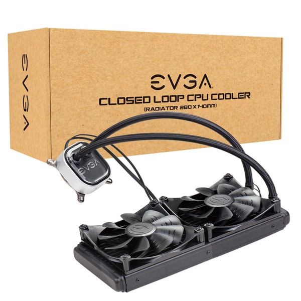 EVGA CLC 280 Enfriamiento Liquido para CPU, 2x 140mm, 600-2200RPM