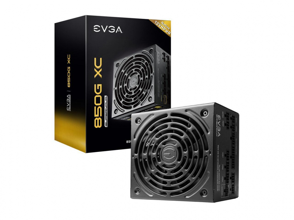 Fuente de Poder EVGA SuperNOVA 850G XC 80 PLUS Gold ATX, Modular, 24-pin ATX, 12VHPWR, 135mm, 850W