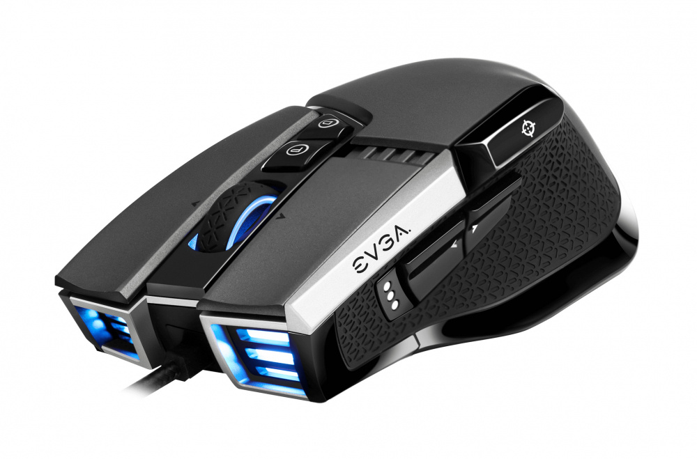 Mouse Gamer Ergonómico EVGA X17, Alámbrico, Óptico, 16.000DPI, USB-A, Gris