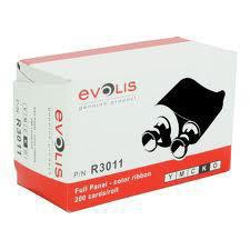 Evolis Cinta R3011 YMCKO, 200 Páginas, 